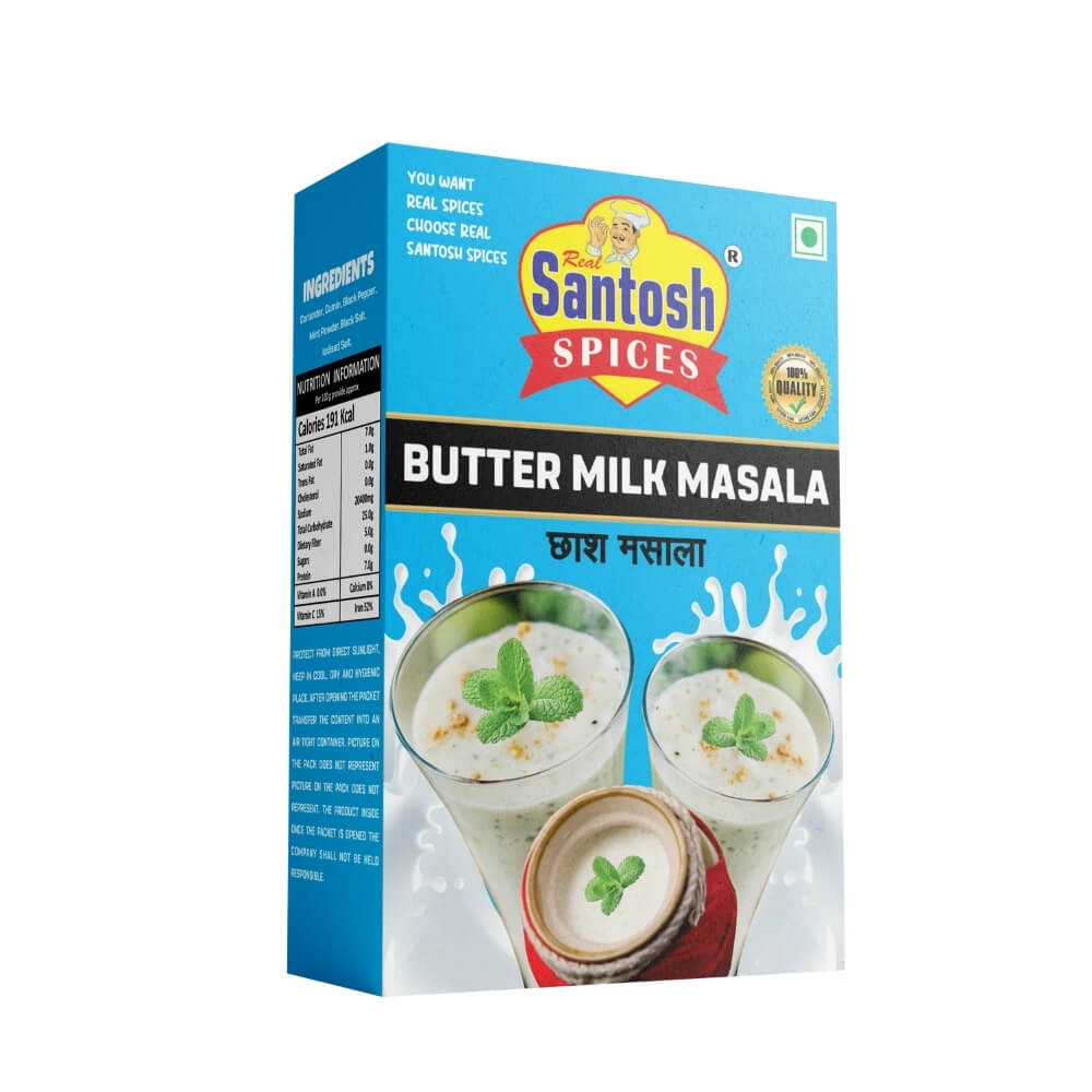 Santosh Spices Butter Milk Masala - Refreshing Chaas Seasoning