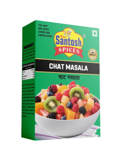 Santosh Spices Chat Masala - Tangy Fruit & Snack Seasoning