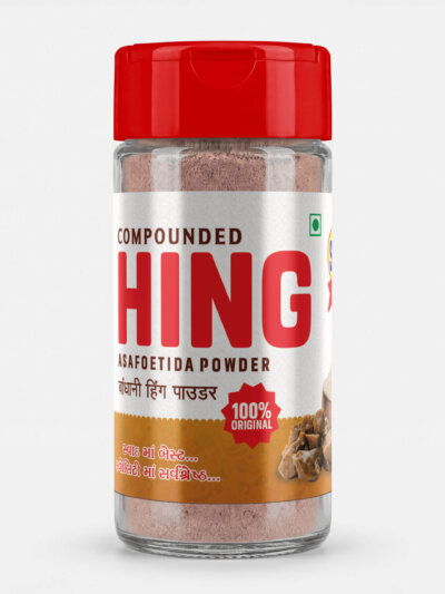 Real Santosh Compounded Hing Powder – Aromatic Asafoetida for Authentic Indian Cooking
